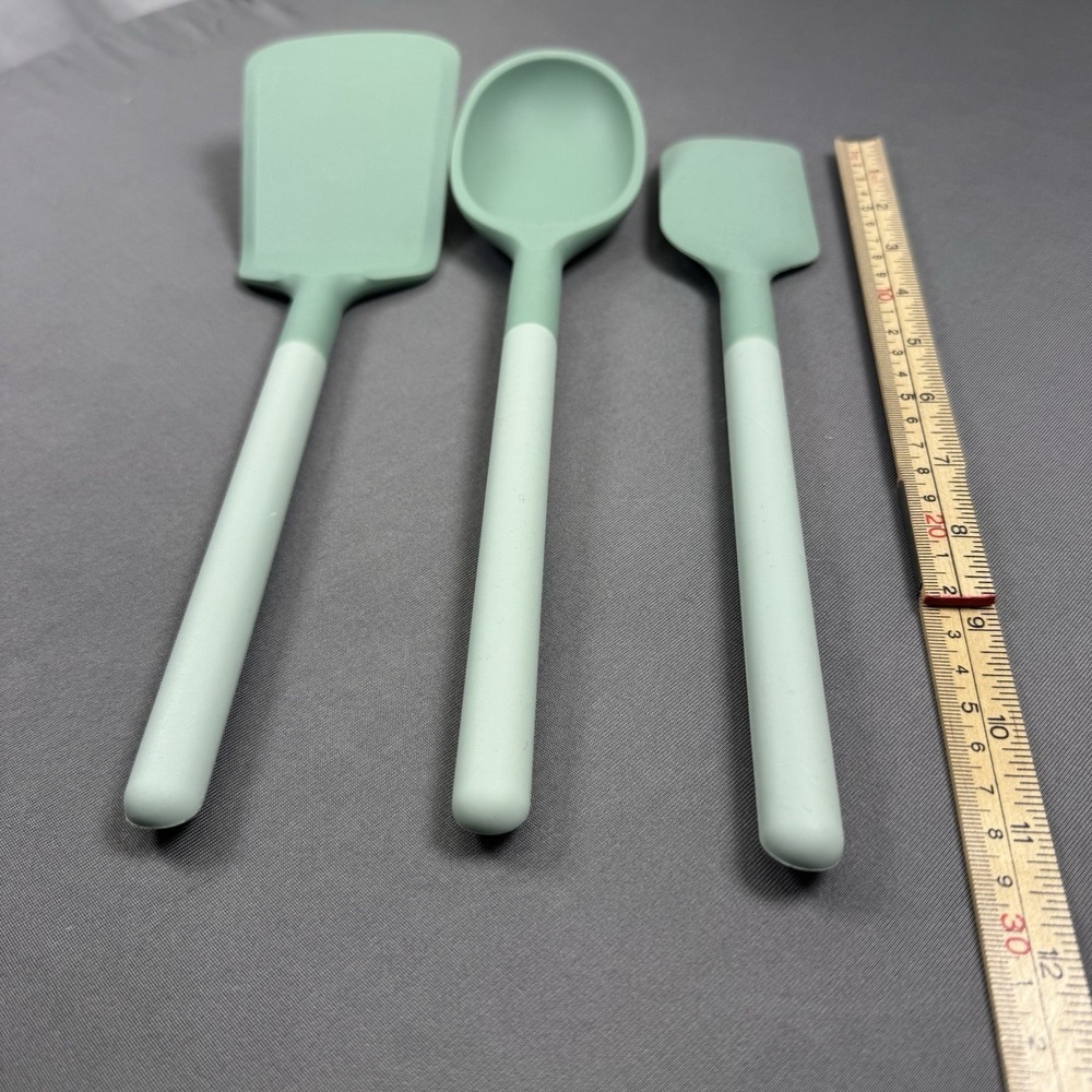 CWC Green 3PC Silicone Cooking Utensils - Picture 2 of 4